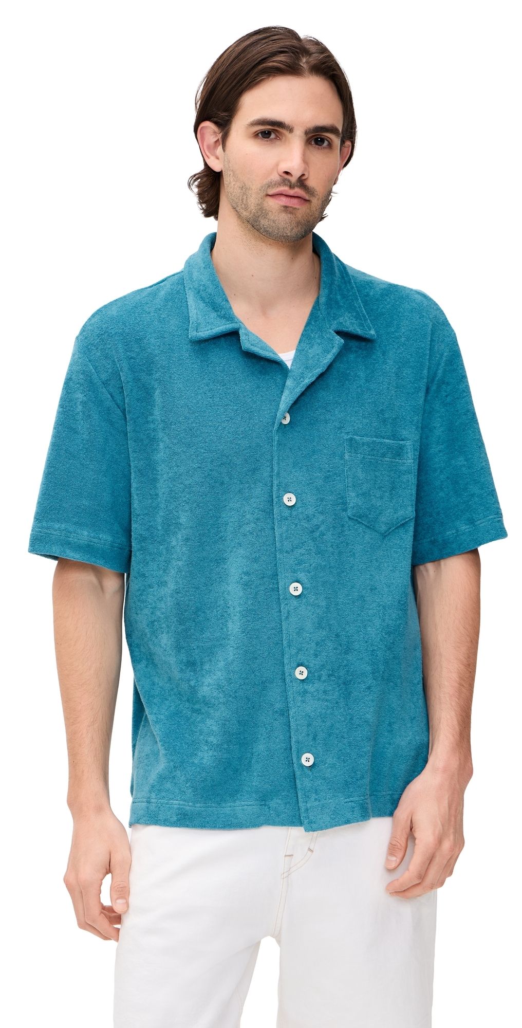 Howlin' Terry Cocktail Shirt Aqua Blues L