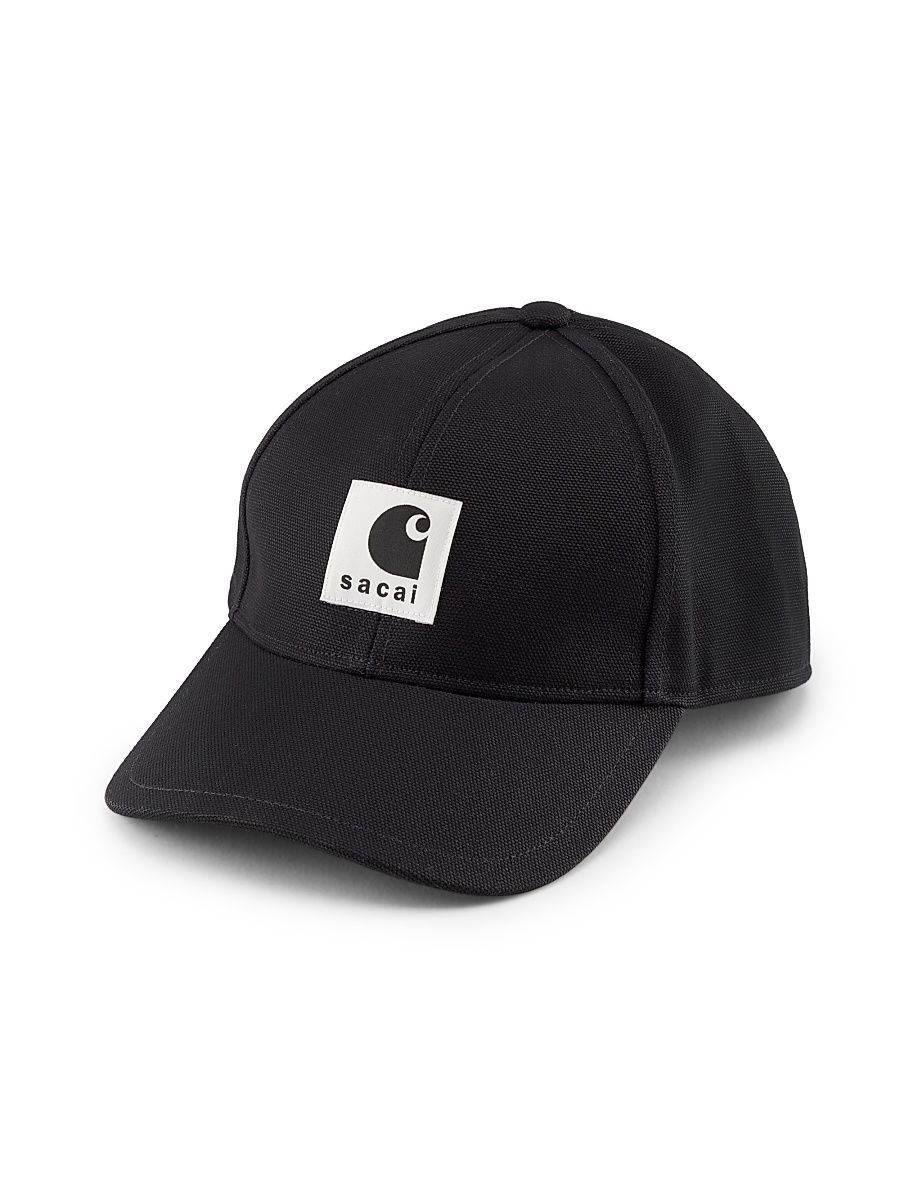 Men's Sacai x Carhartt WIP Cotton Canvas Duck Cap - Black