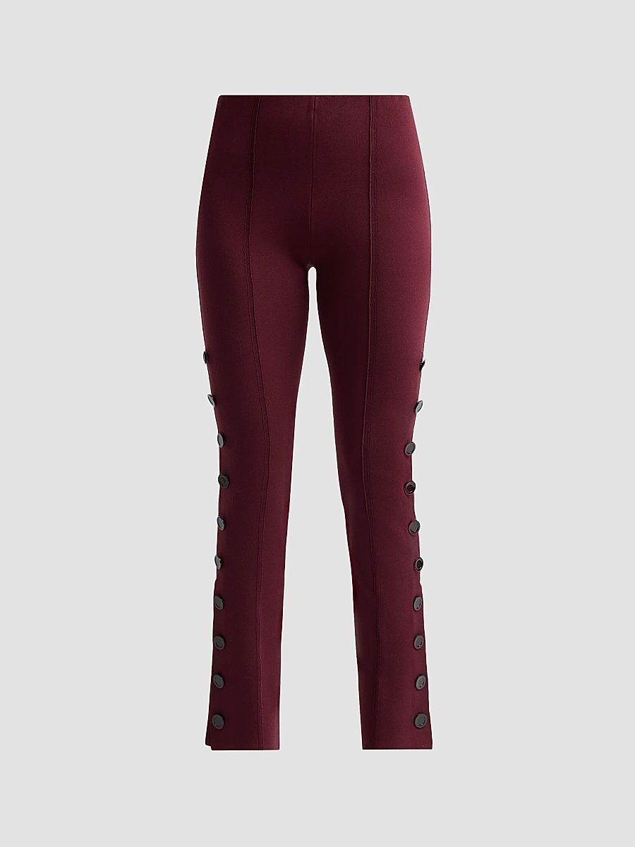 Proenza Schouler Women's Martina Button Pants - Amarone - Size XL