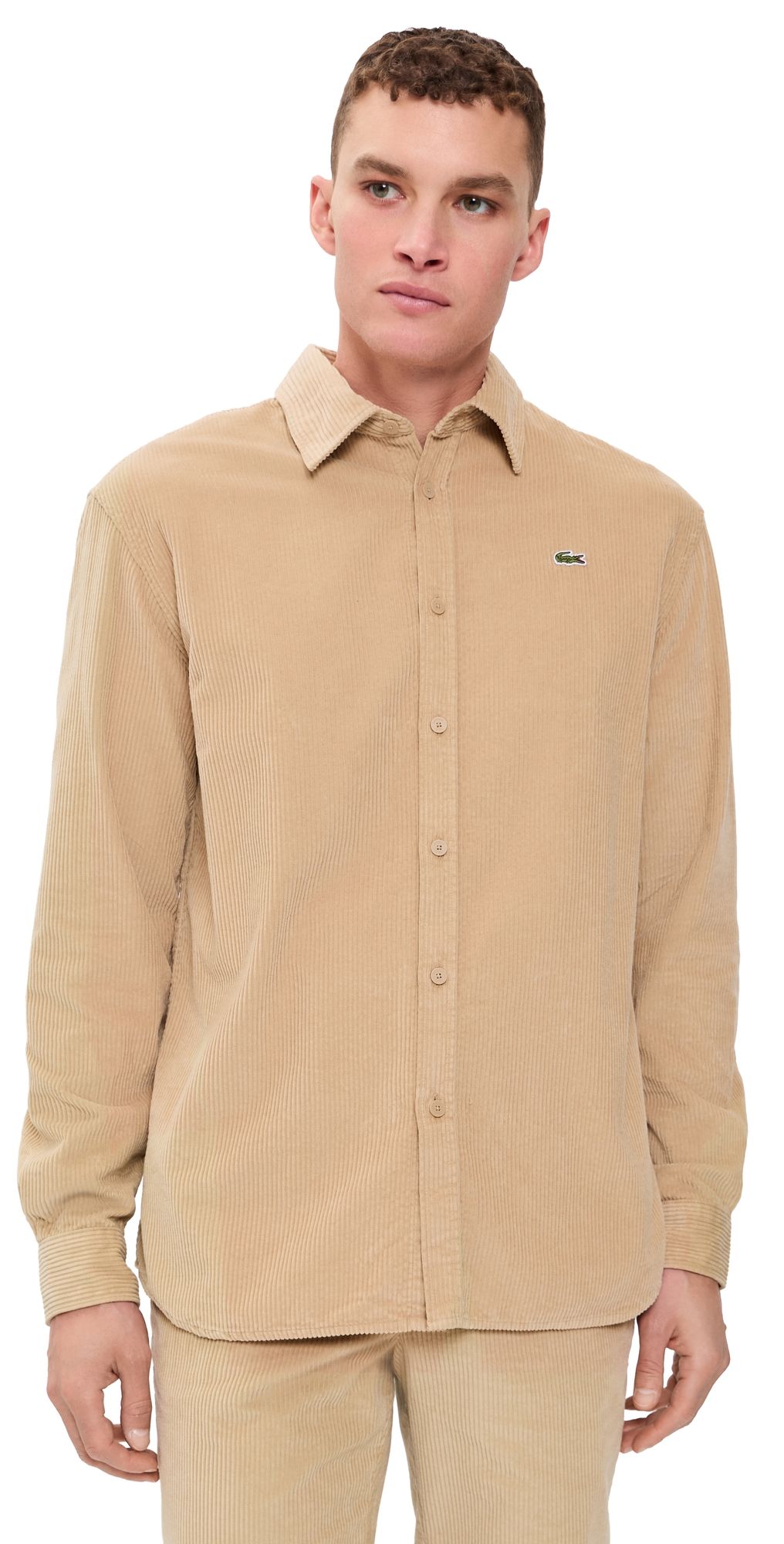 Lacoste Corduroy Button Down Shirt Viennois L