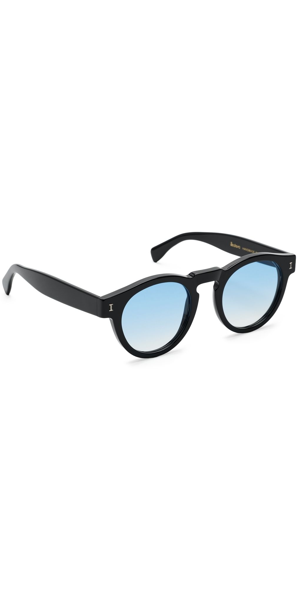 Illesteva Leonard Sunglass Black w/ Blue Gradient One Size