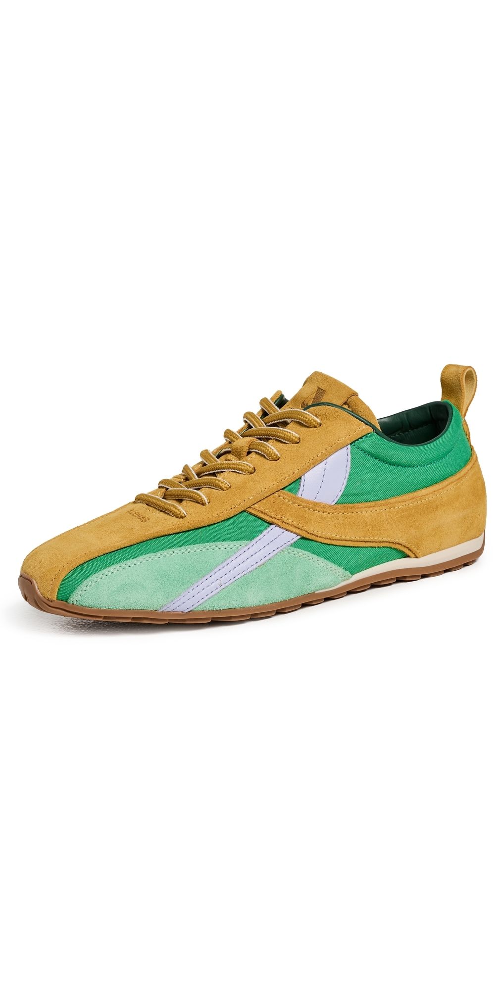 ALOHAS TB.304 Nylon Green Leather Sneakers Green #1 41