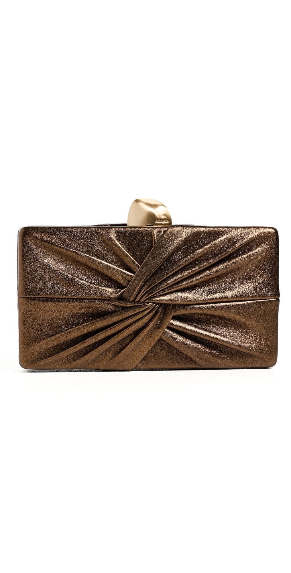 Cult Gaia Lisse Clutch Bronze One Size