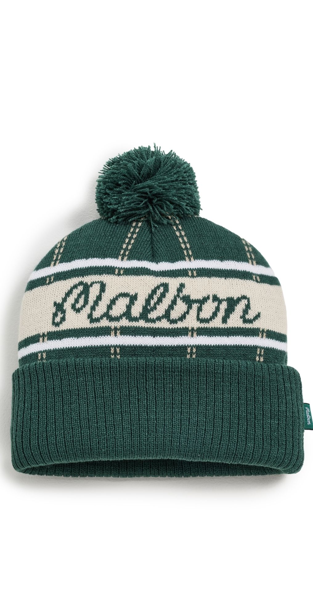 Malbon Holden Pom Beanie Hunter Green One Size