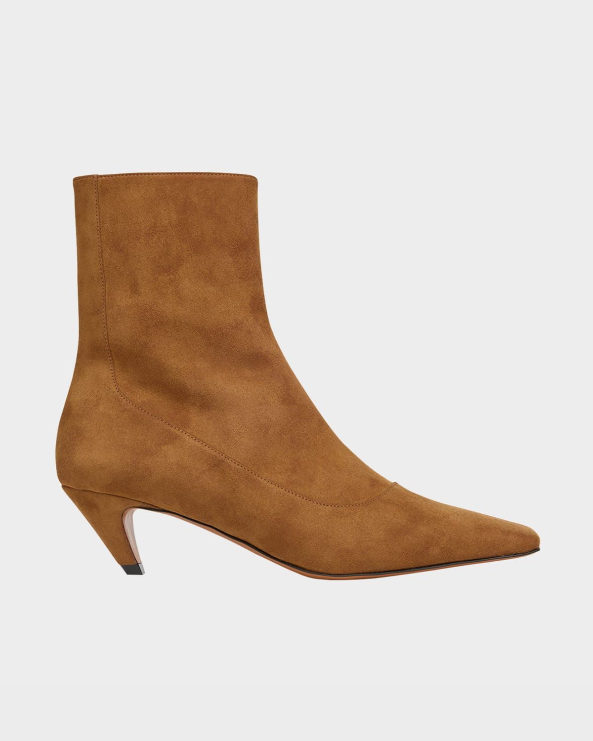Spur Vegan Suede Ankle Booties