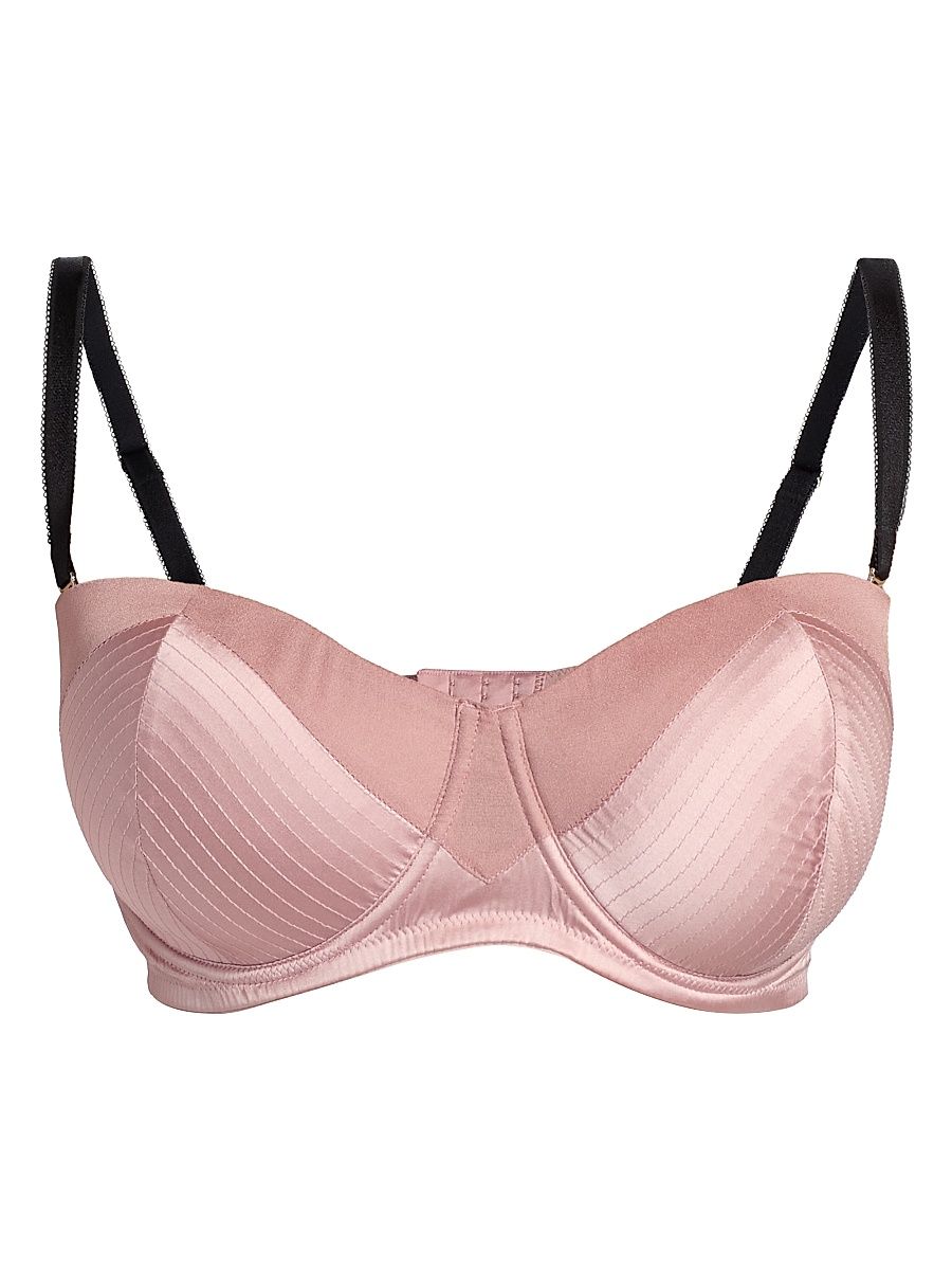 Women's Underwire Stretch-Silk Convertible Bra - Rose Pink - Size 36G