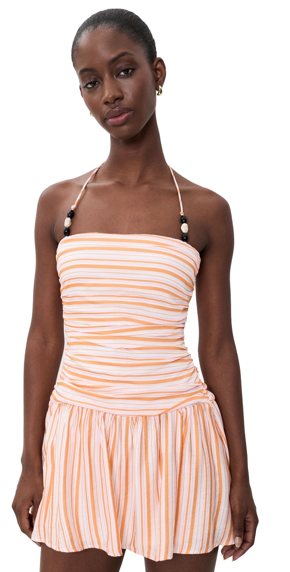 Seven Wonders Marianna Mini Dress Pink/Orange Stripe M