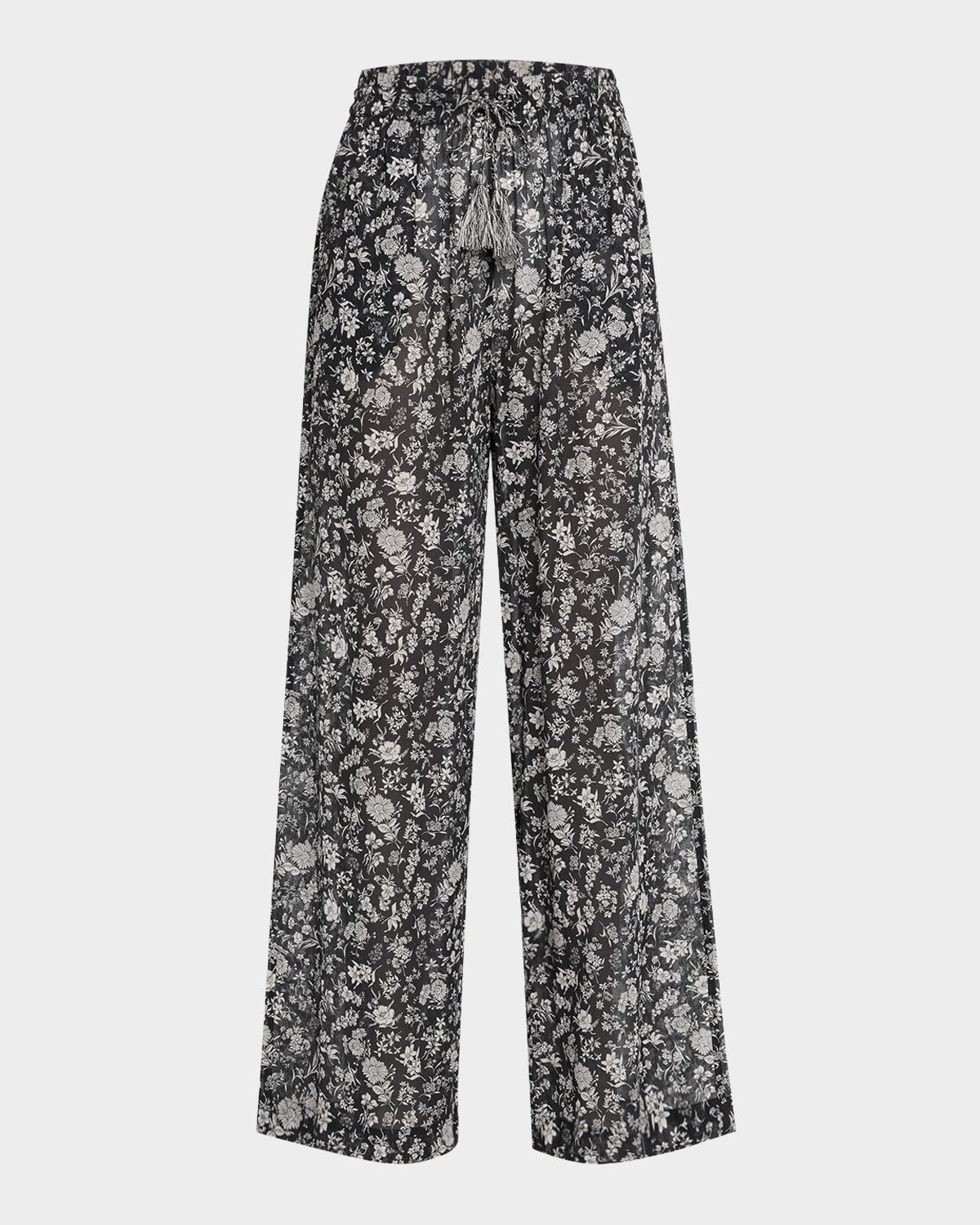 Azra Floral Wide-Leg Coverup Pants
