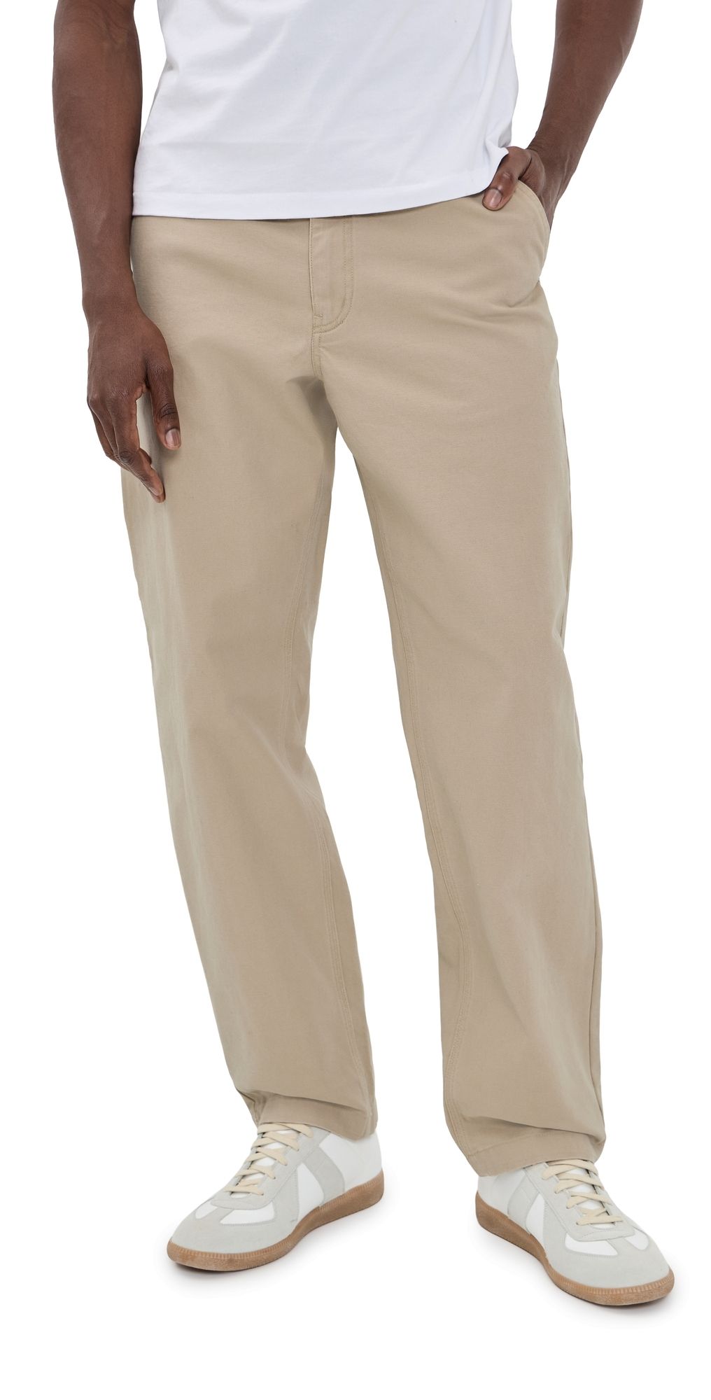 Reigning Champ Cotton Canvas Grounds Standard Pants Sand 28