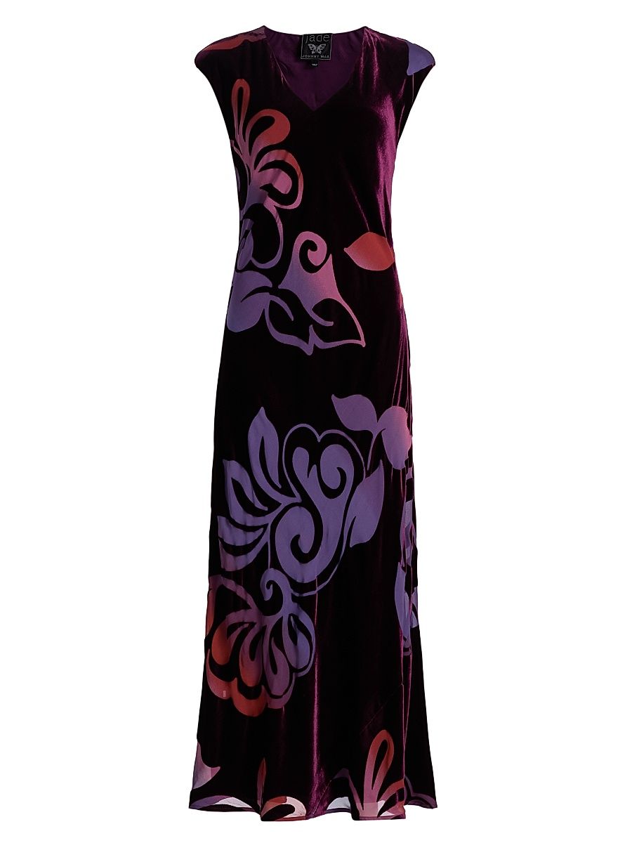 Women's Toto Floral Bias Maxi Dress - Kosmic Dream - Size XL