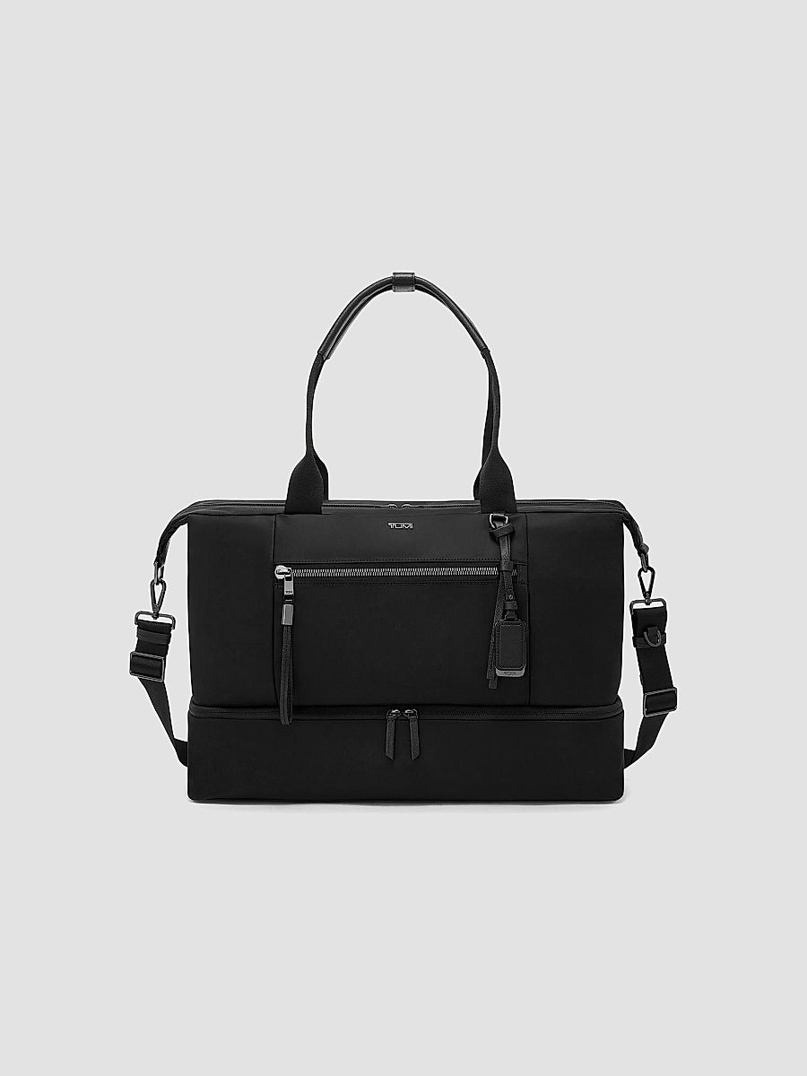 TUMI Men's Voyageur Contine Weekender Duffel Bag - Black Gun Metal