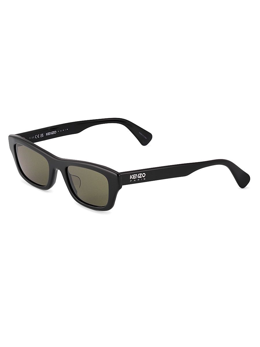 Men's 52MM Square Sunglasses - Black