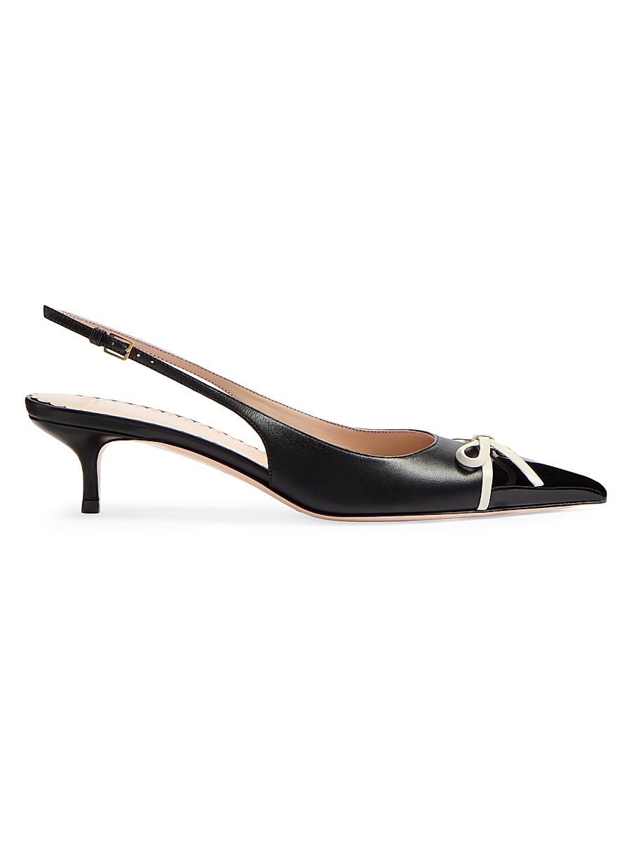 Women's Bepointy Slingback Pumps 45MM - Black - Size 6