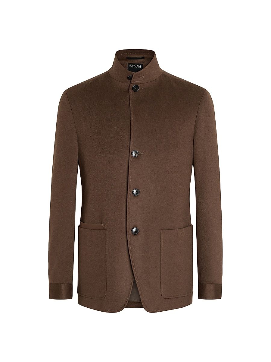 Men's Oasi Cashmere II Conte Jacket - Brown - Size 46