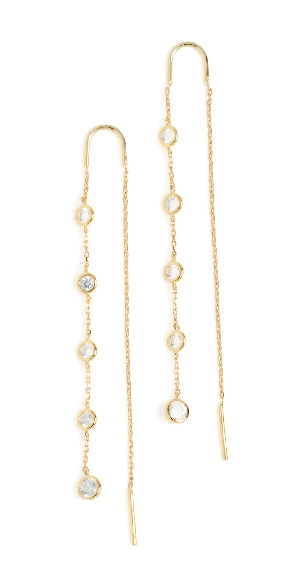 SHASHI Whisper Ear Threader III Gold One Size