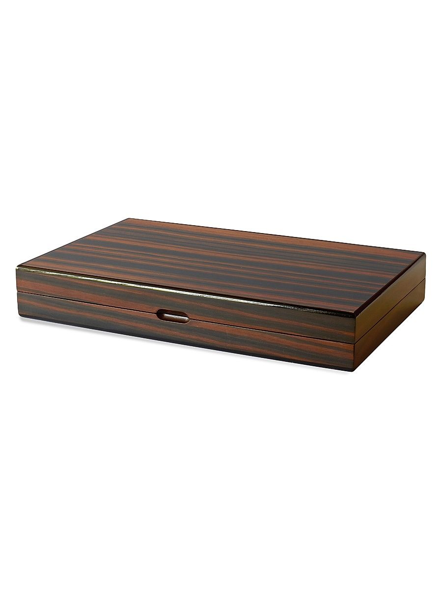 Tigerwood Backgammon Set - Ebony