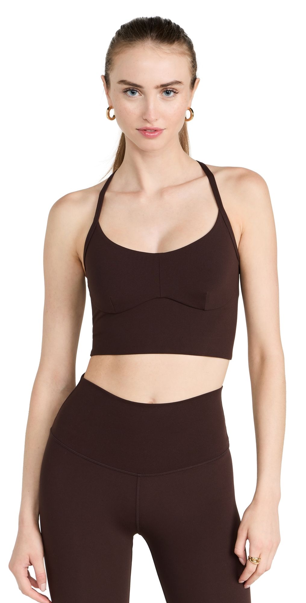 Varley Always Surrey Bra Coffee Bean L