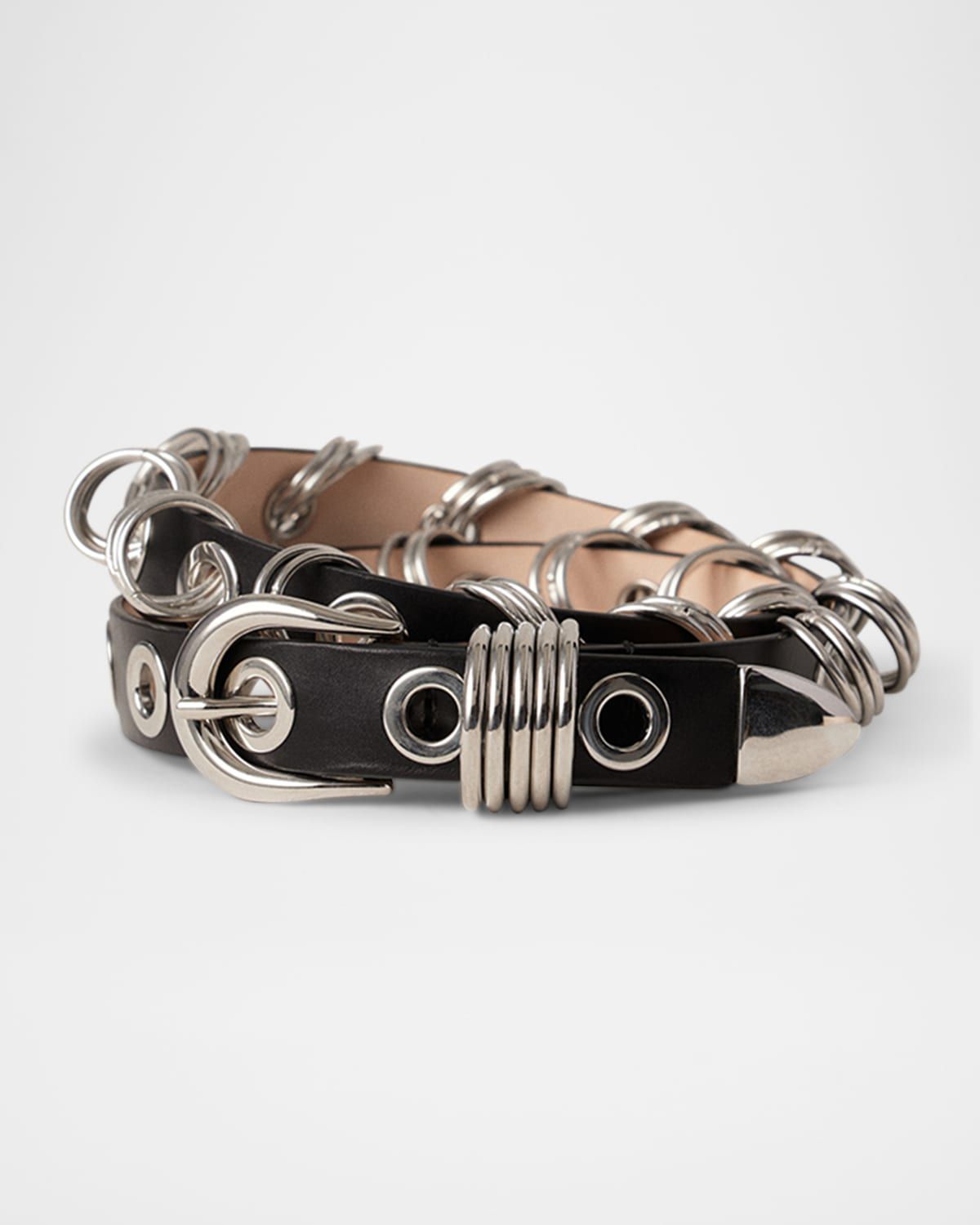 Revenge Grommet Leather Belt