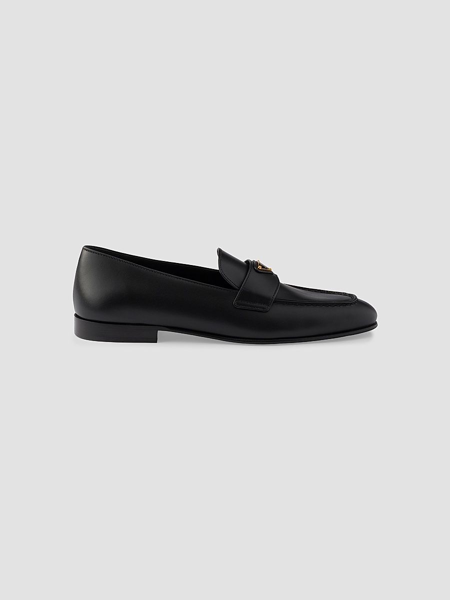 Women's Leather Loafers - Black - Size 11.5