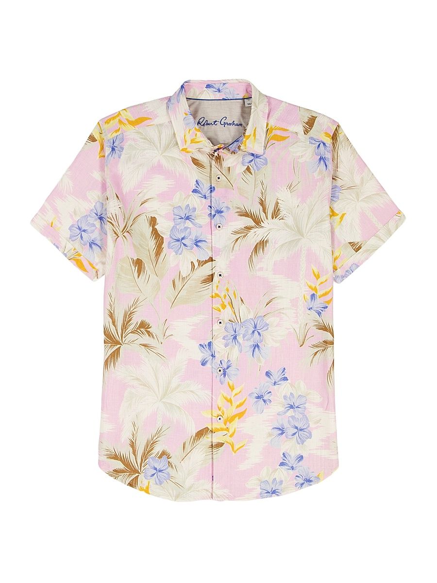 Men's Fletcher Palm Woven Shirt - Size XL