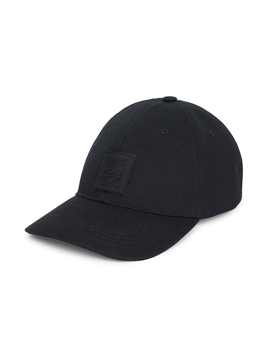 Men's Logo Patch Baseball Cap - Black