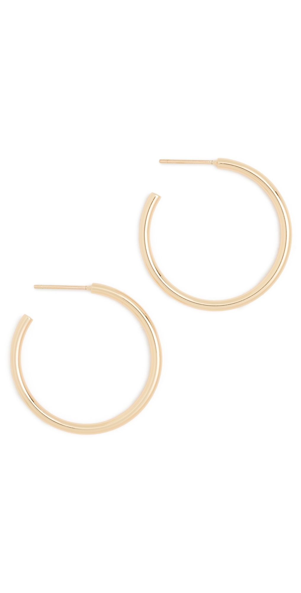 Jennifer Fisher Thread Mini Hoops Yellow Gold One Size