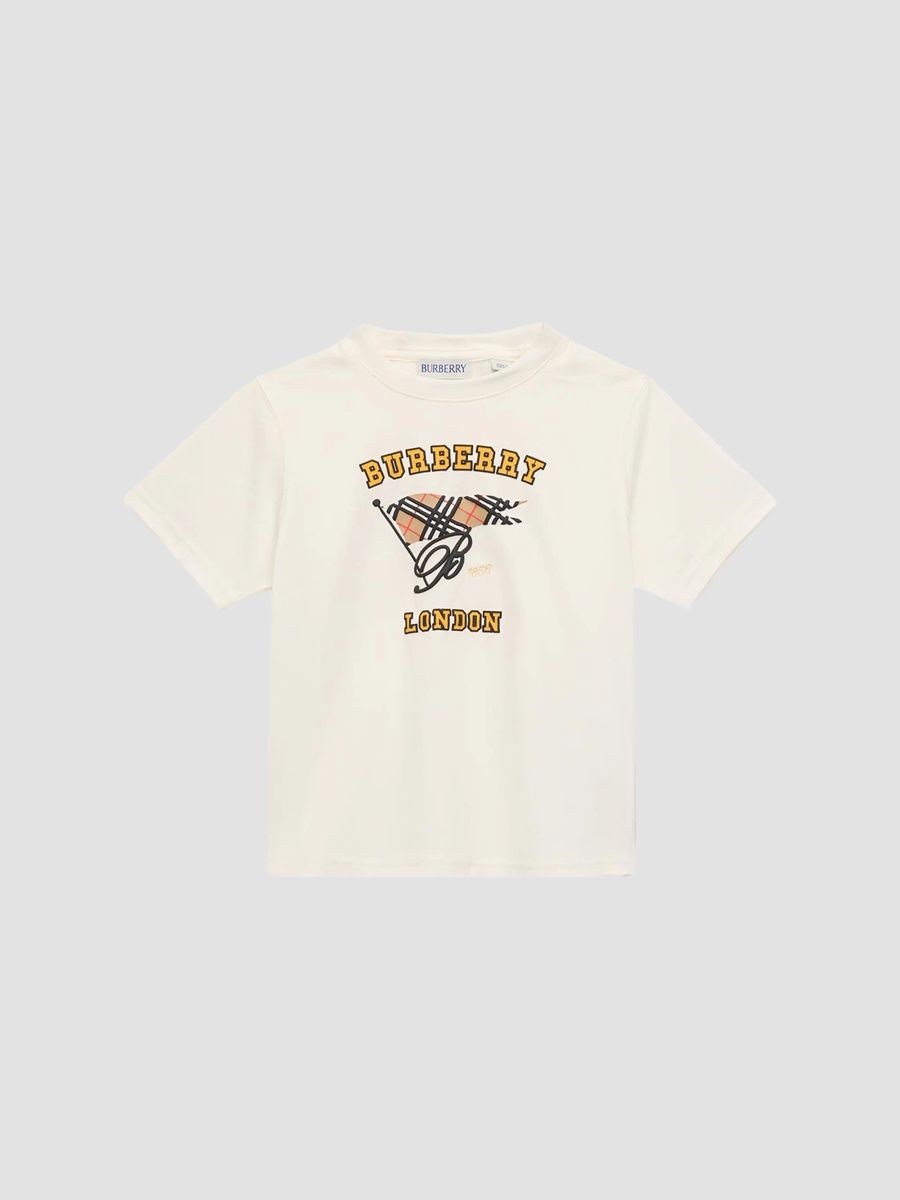 Burberry Boy's Baby Boy's,Little Boy's & Boy's Sport Flag T-Shirt - Chalk White - Size 3
