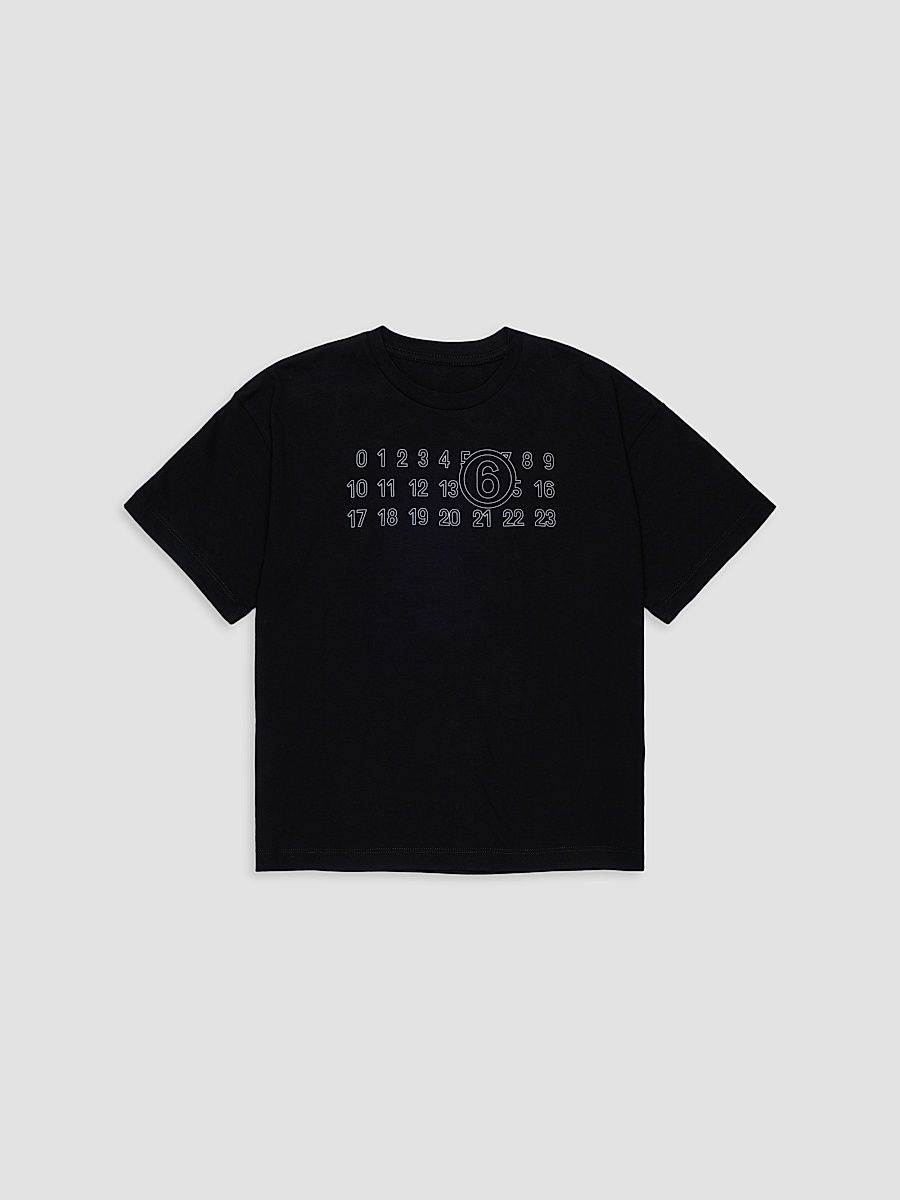 Little Kid's & Kid's Logo T-Shirt - Black - Size 8