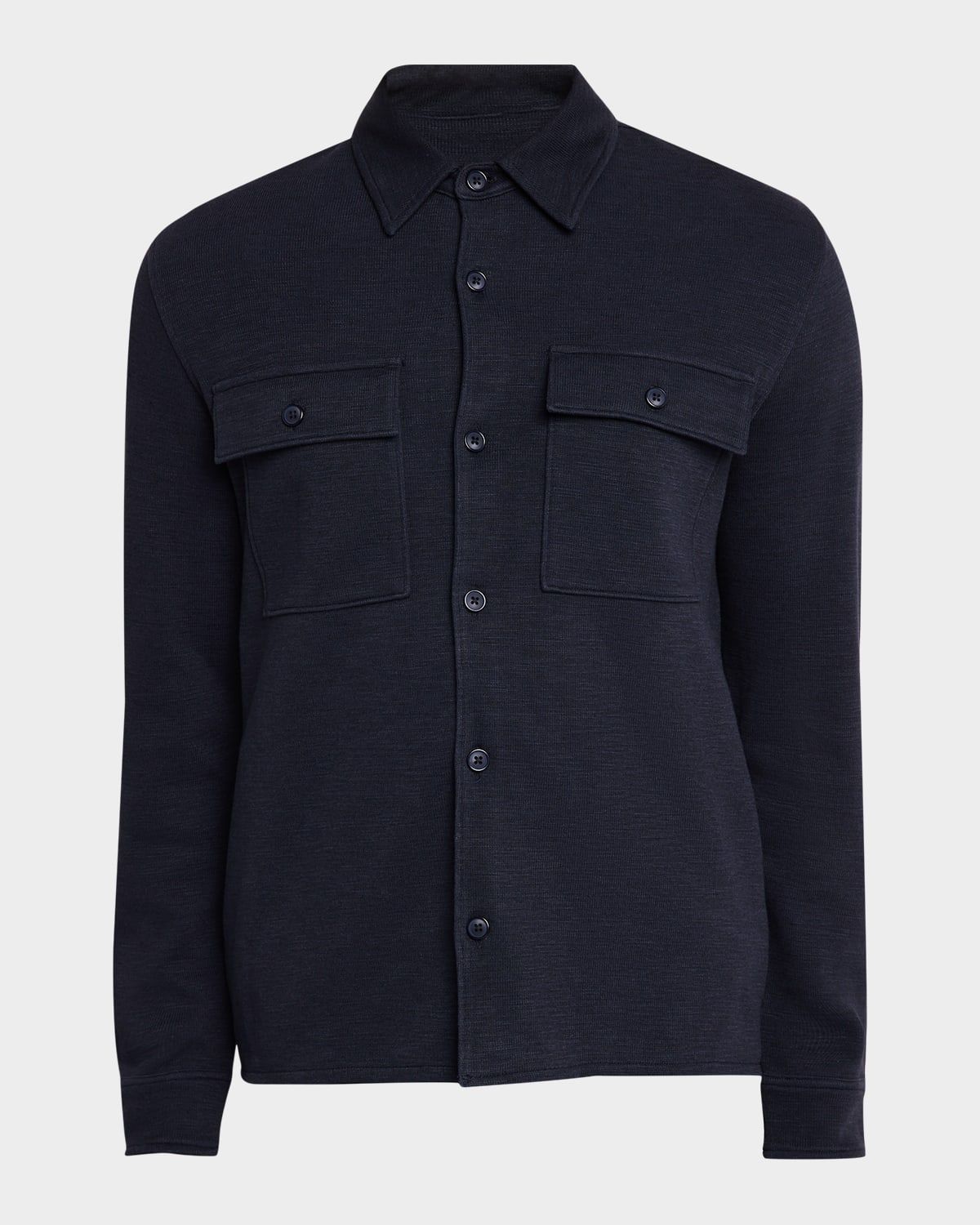 Men & apos;s Double-Slub Cotton-Blend Shirt Jacket