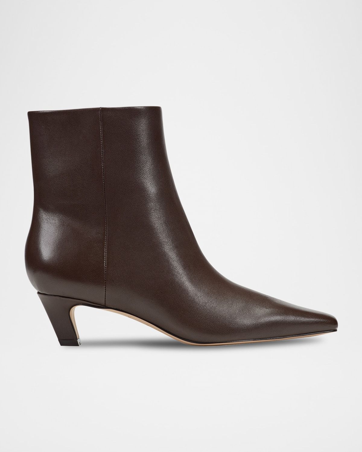 Danai Leather Zip Ankle Booties