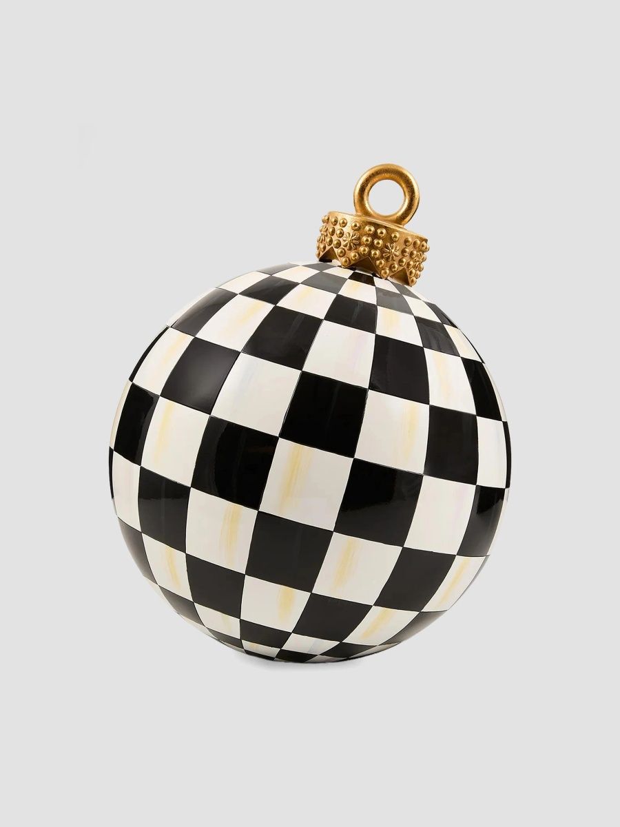 MacKenzie-Childs Courtly Check Large Resin Ornament