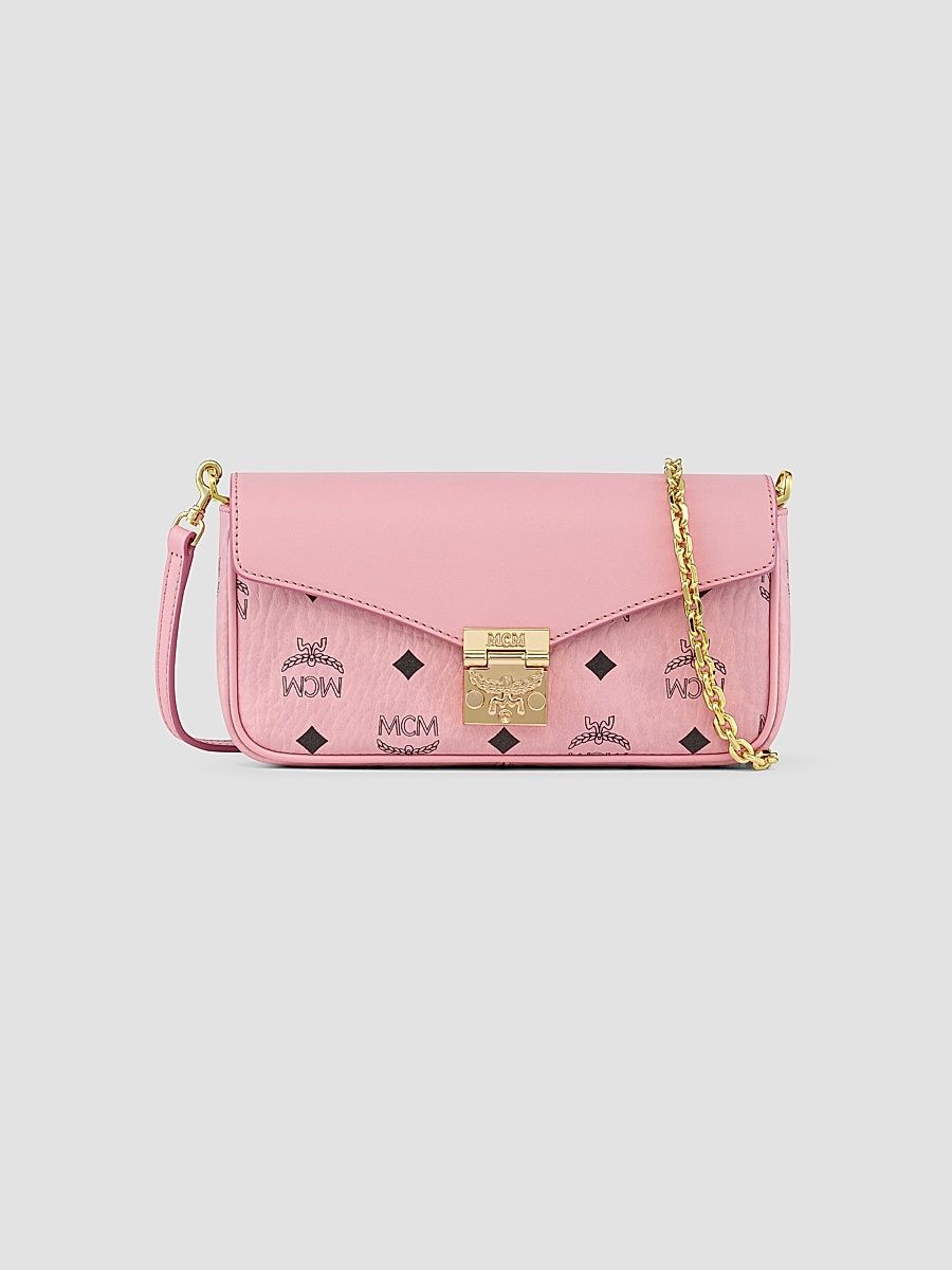 Women's Tracy Visetos Mini Faux-Leather Crossbody Bag - Soft Pink