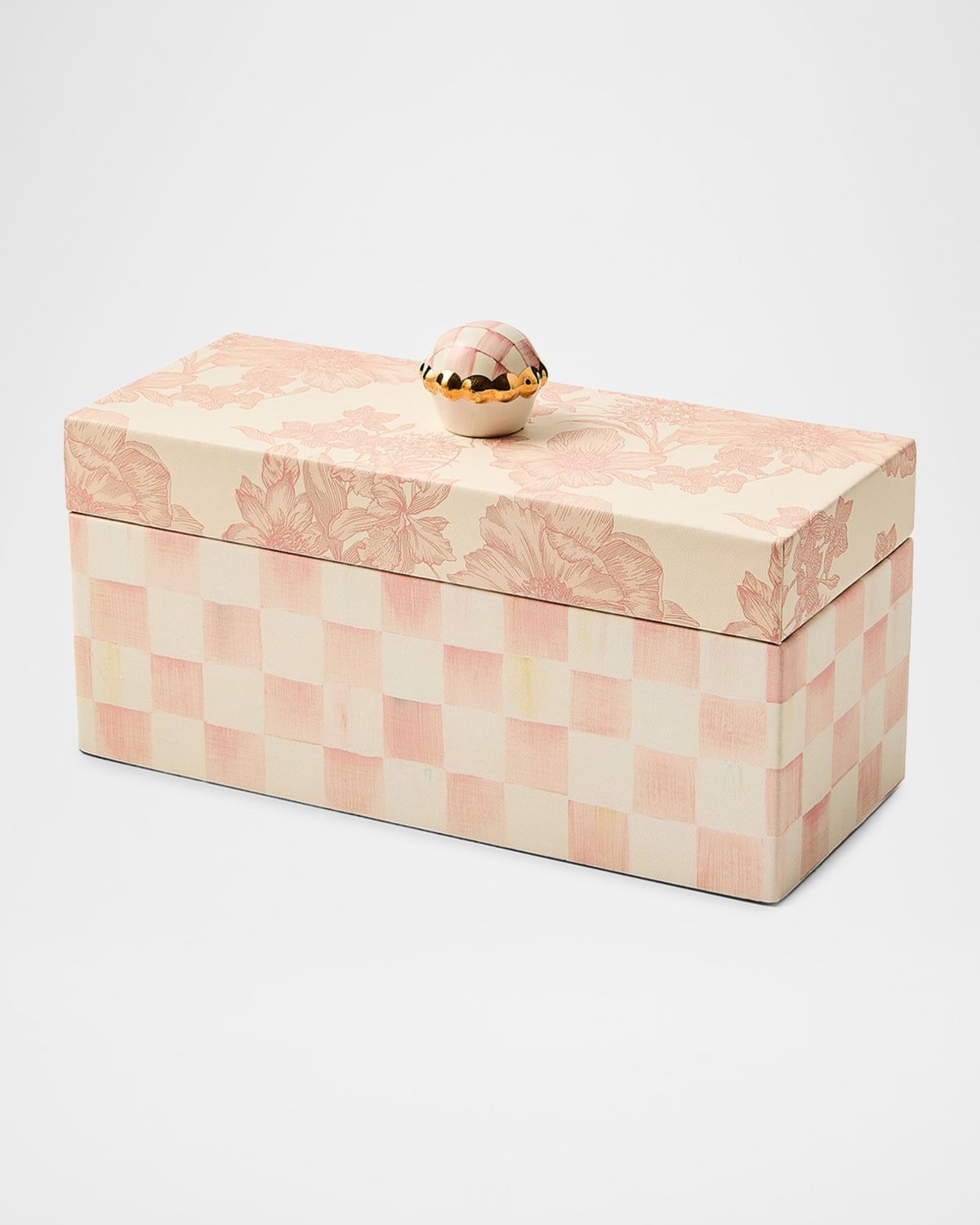 Rosy English Garden Faux Leather Box