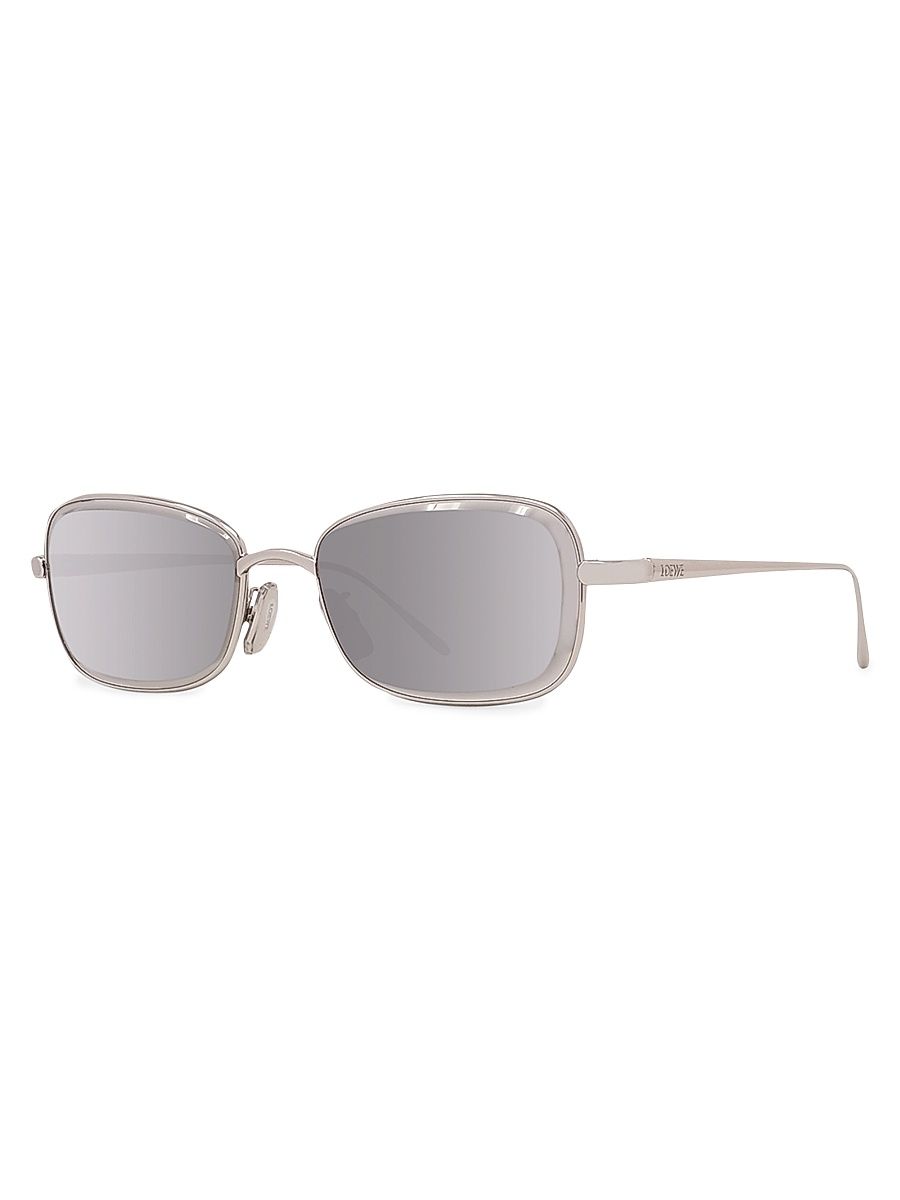 Men's 38MM Rectangle Sunglasses - Grey