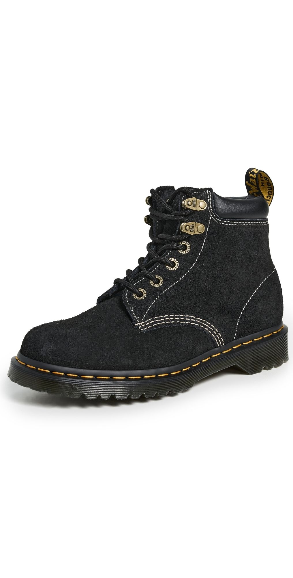 Dr. Martens 939 Long Napped Suede Boots Black 8