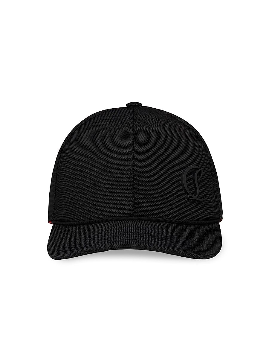 Christian Louboutin Men's Mooncrest Active Baseball Cap - Black - Size XS