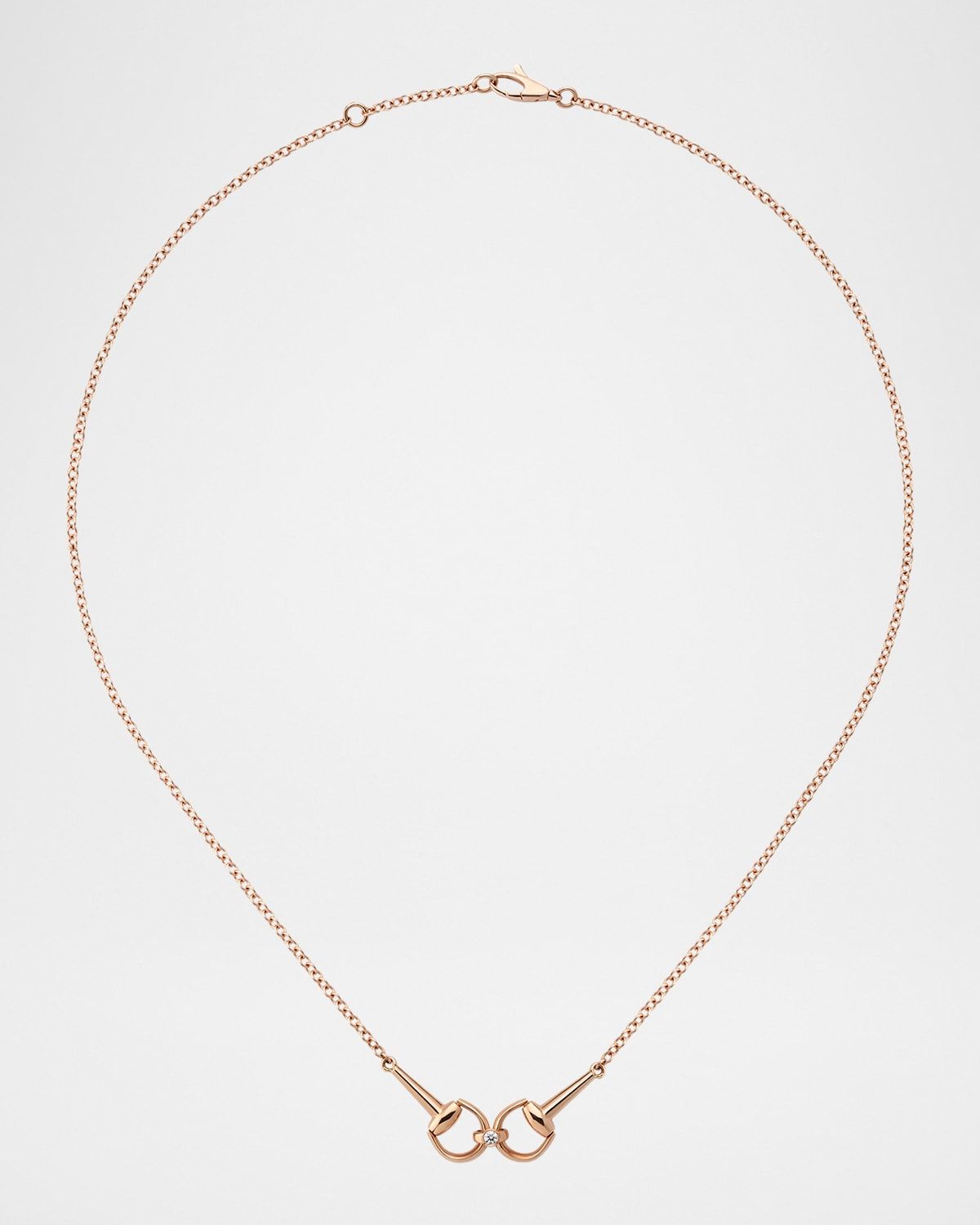 Horsebit Diamond Necklace