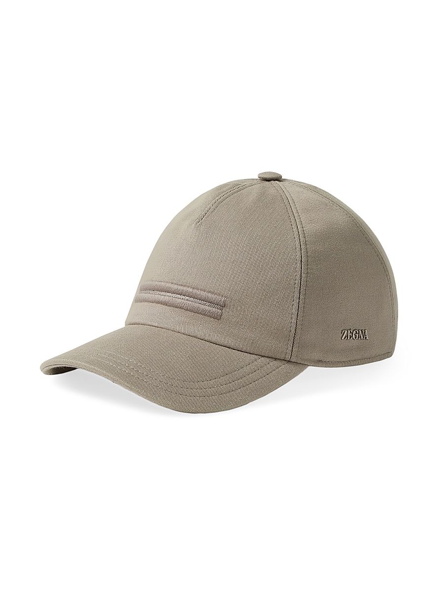 Men's Cotton Baseball Cap - Dark Taupe - Size XL