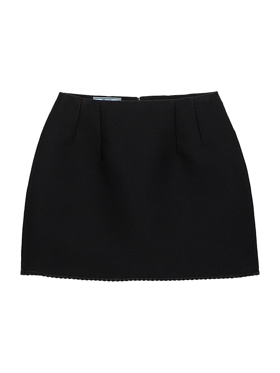 Women's Scuba Knit Mini-Skirt - Black - Size 10