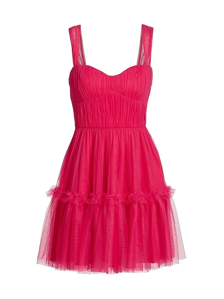 Women's Azalea Tulle Minidress - Watermelon - Size 12