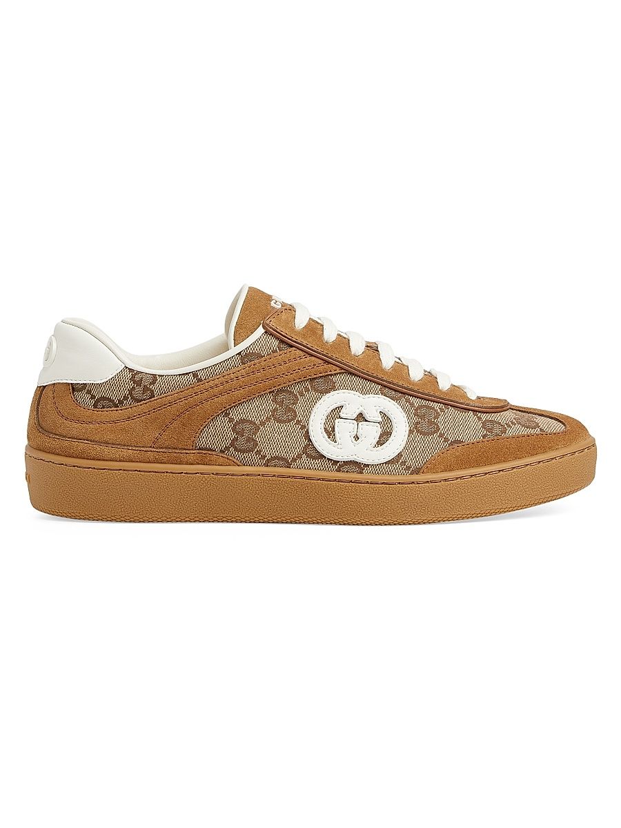 Women's G75 Canvas & Suede Low-Top Sneakers - Brown - Size 9