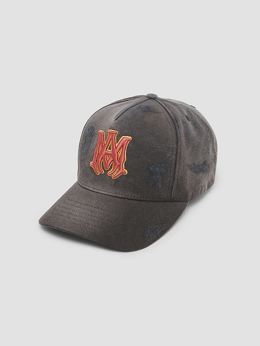 Men's MA Distressed Baseball Cap - Black