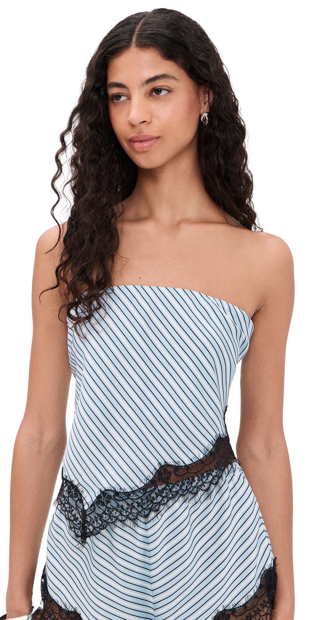 AFRM Dyanah Blouse Soft Stripe L