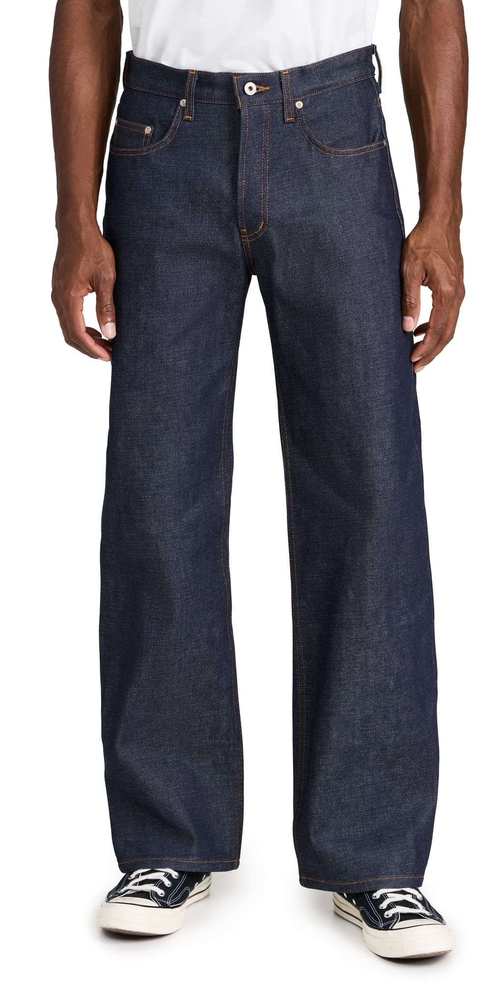 Naked & Famous Denim Strong Guy Dirty Fade Selvedge Jeans Indigo 36