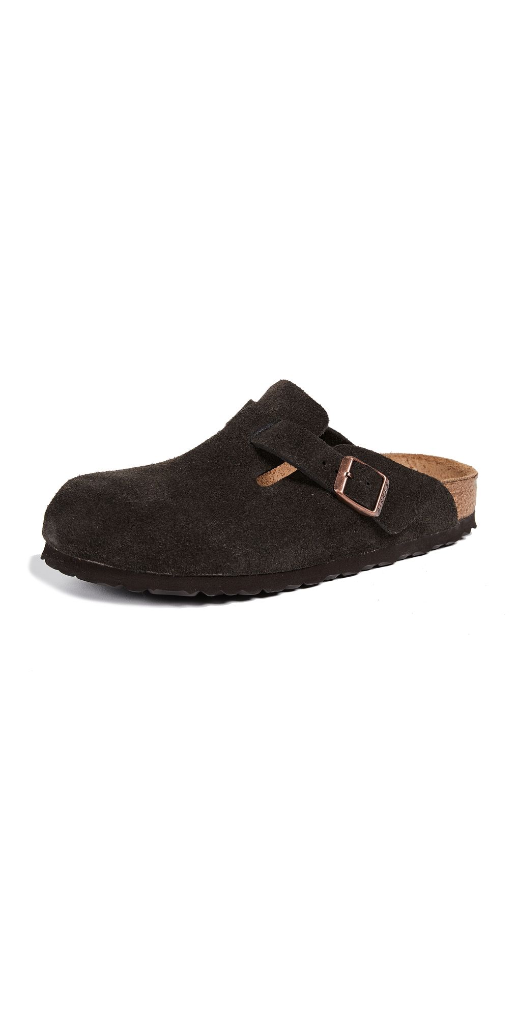 Birkenstock Boston Soft Footbed Clogs - Narrow Mocha 36