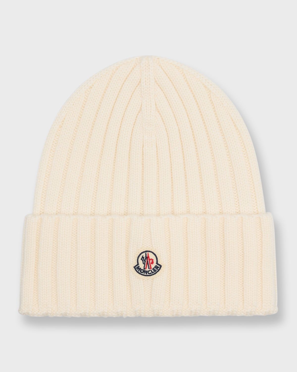 Ribbed Wool Beanie w/ Logo