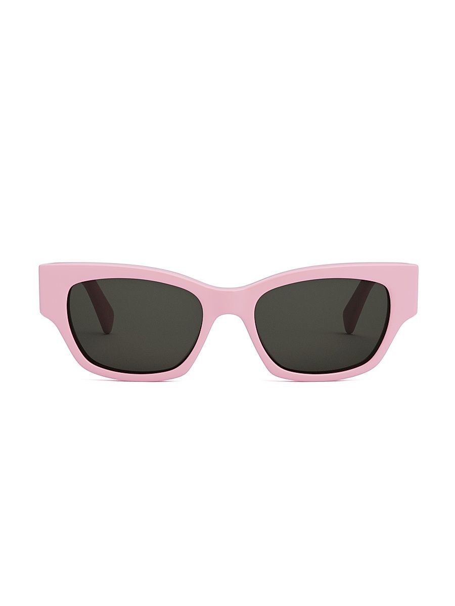 Women's Monochrom 54MM Cat-Eye Sunglasses - Shiny Pink