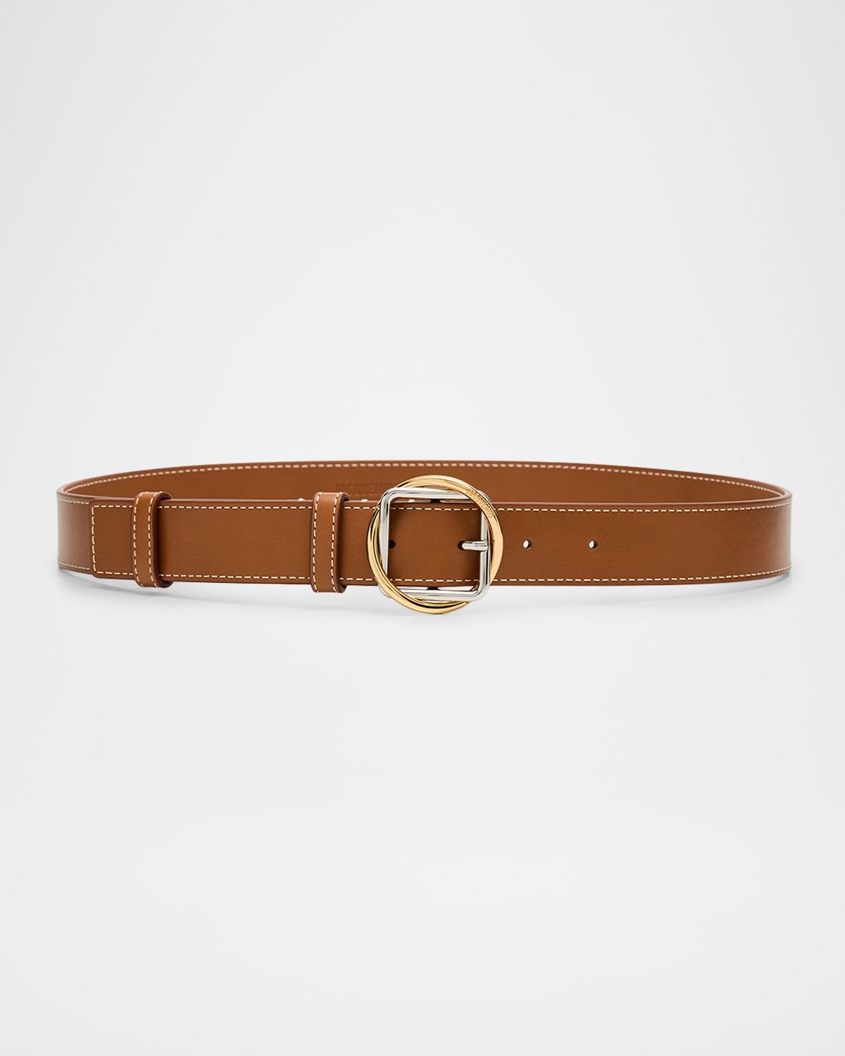 The Salon Buckled Leather Belt