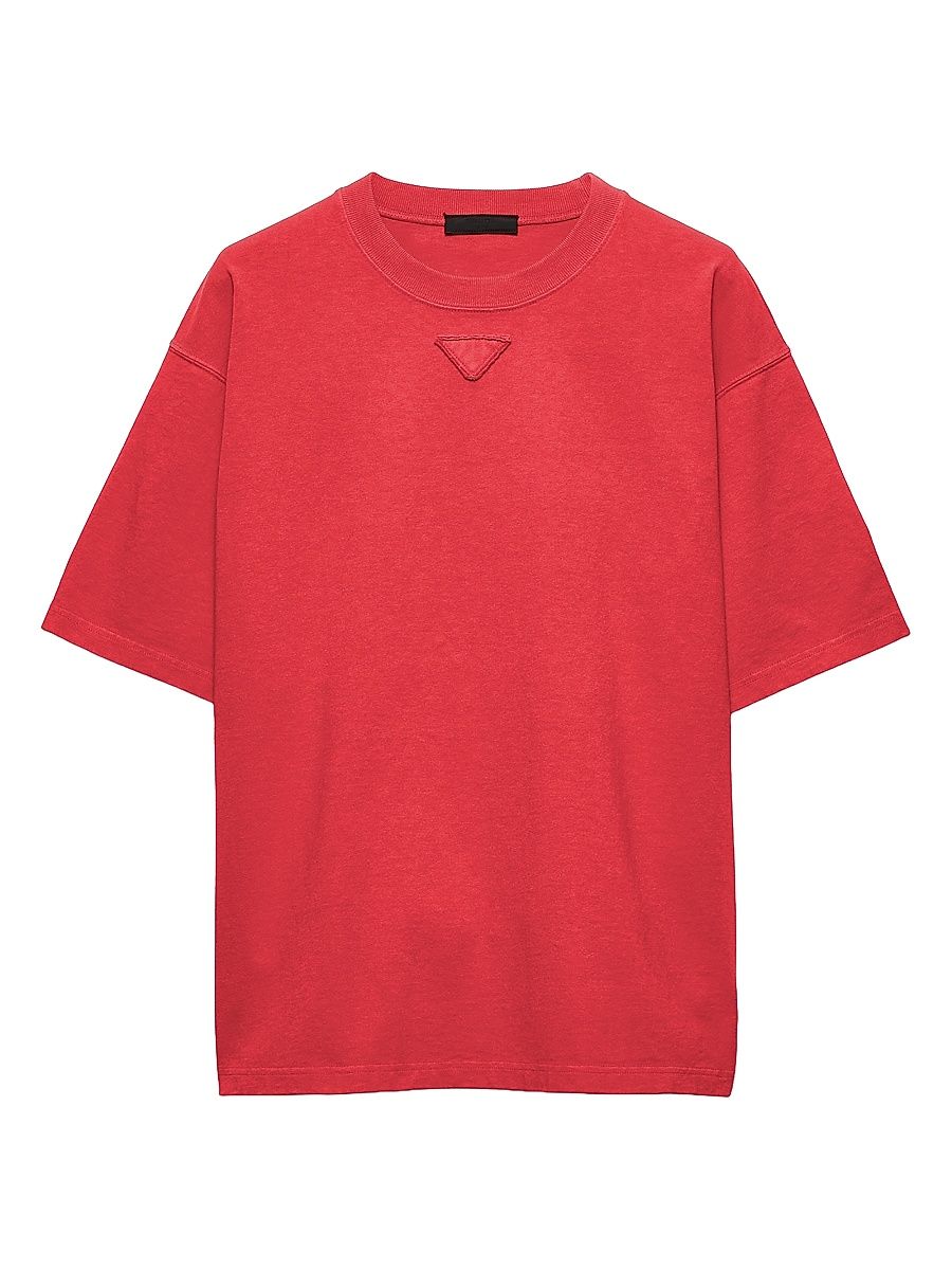 Men's Cotton T-Shirt - Red - Size Medium