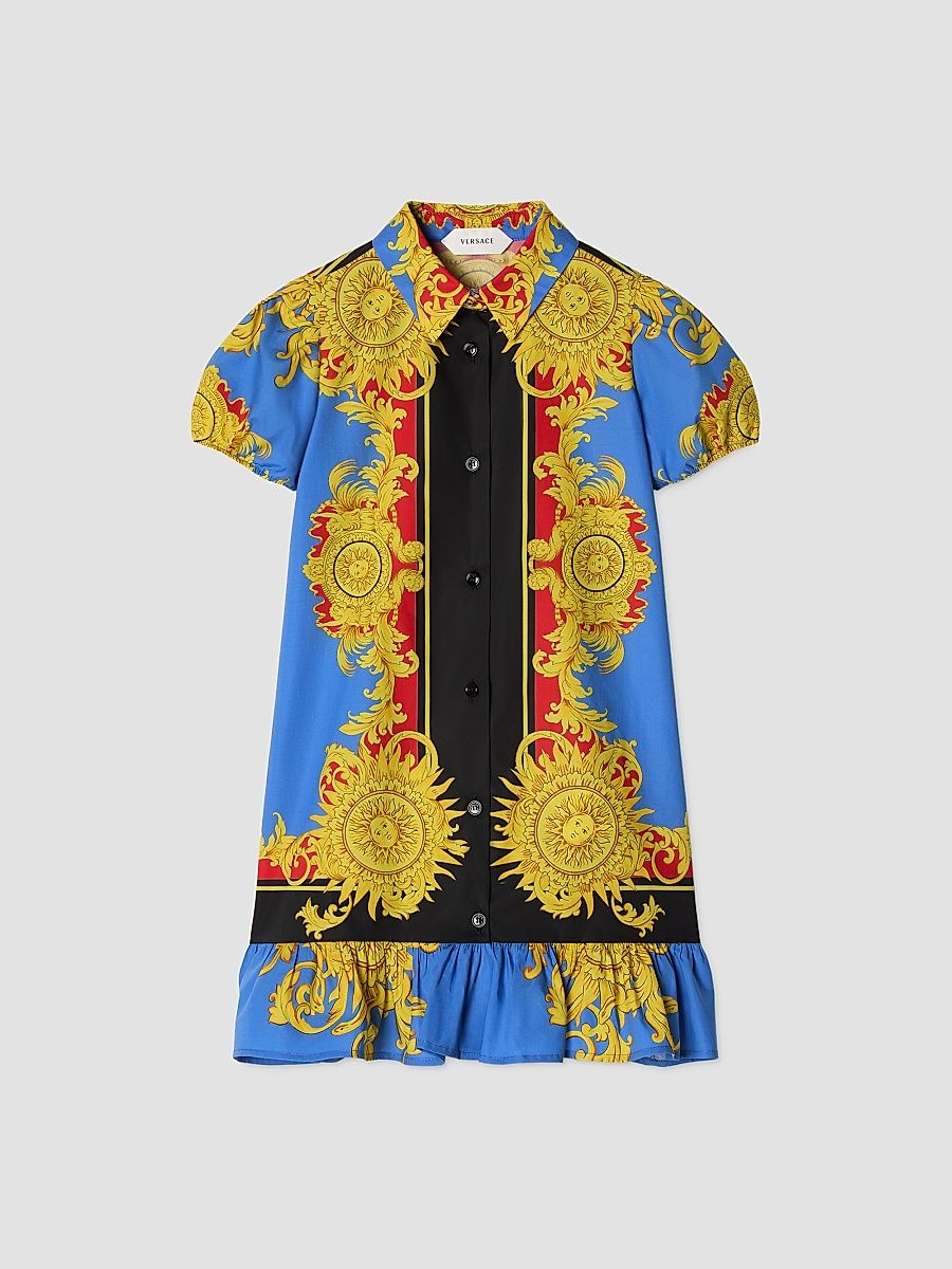 Baby Girl's, Little Girl's & Girl's The Sun Poplin Shirtdress - Blue - Size 8